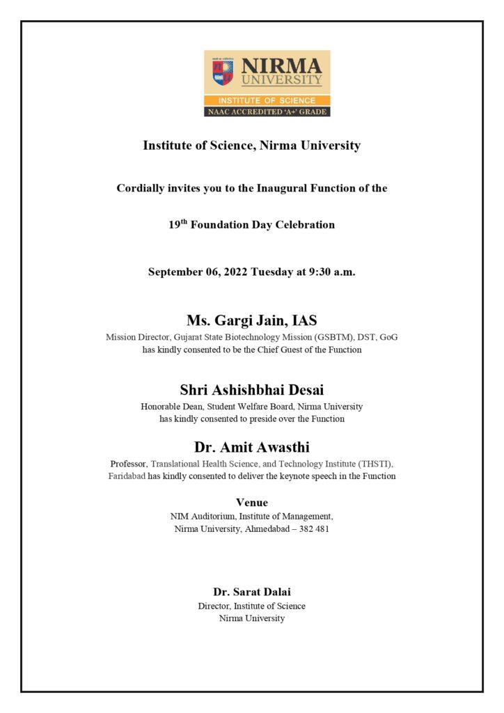 Foundation Day Celebration - Institute of Science